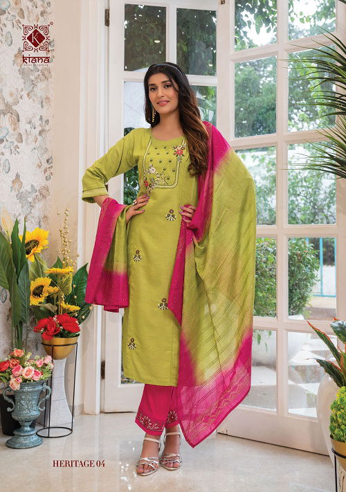 Kiana Heritage 01 Fancy Festive Wear Heavy Designer Ready Made Collection